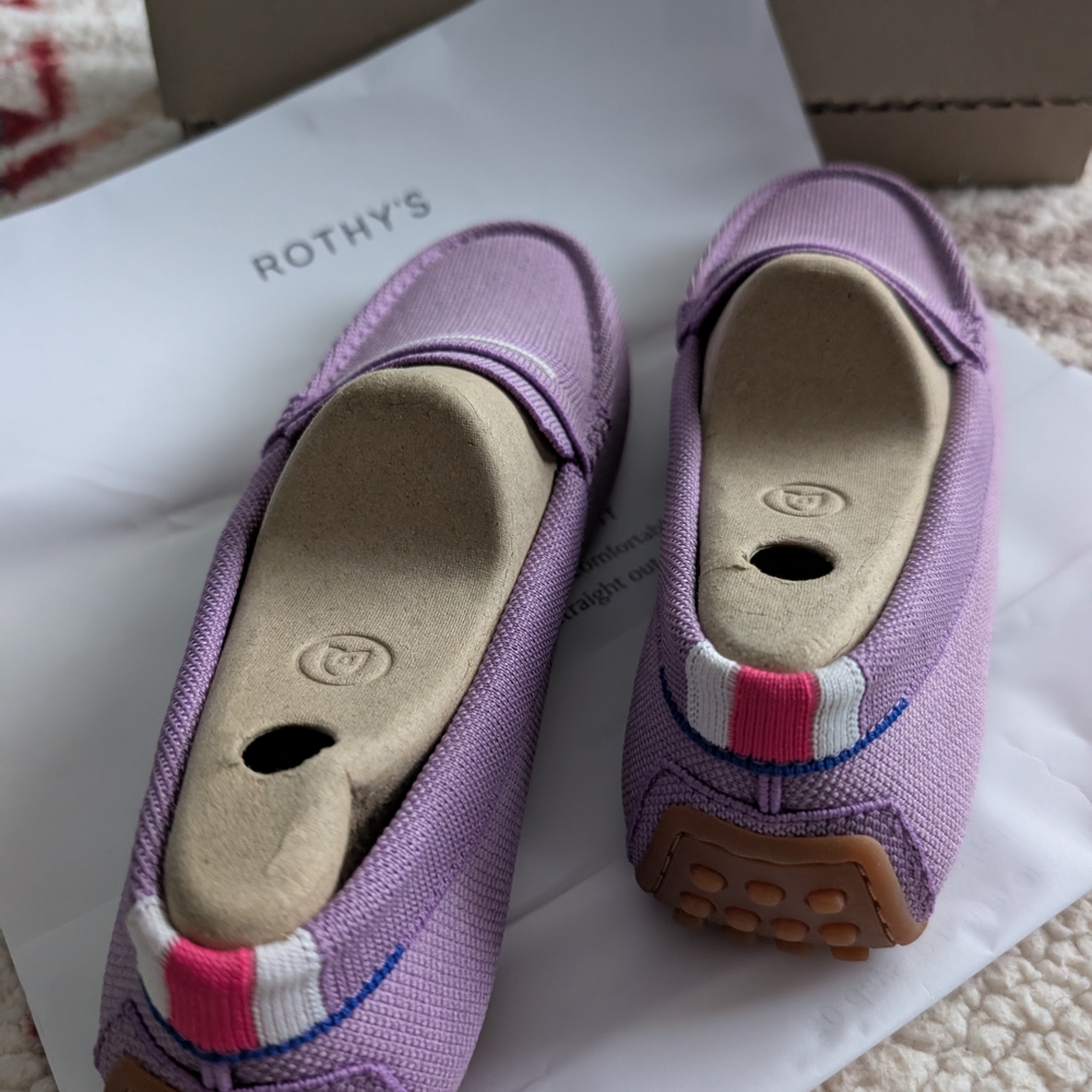 NWT Rothy's Women's The Driver Loafer Lavender Field Size 10.5
